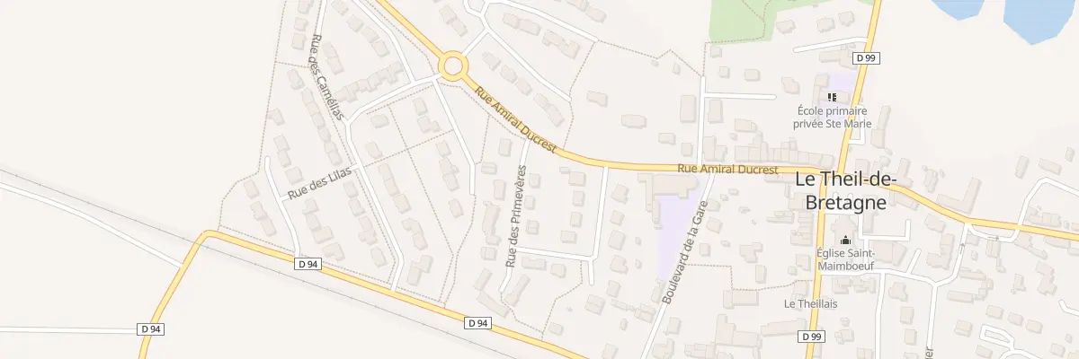 Plan du 1 Rue des Primevères au Theil-de-Bretagne