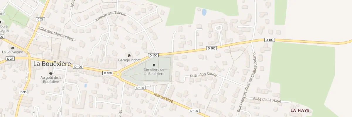 Plan du 2A Rue de Fougères à La Bouëxière