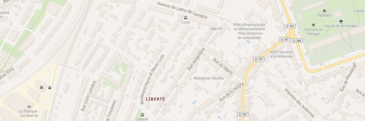 Plan du 46 Rue serpentine à La Roche-sur-Yon