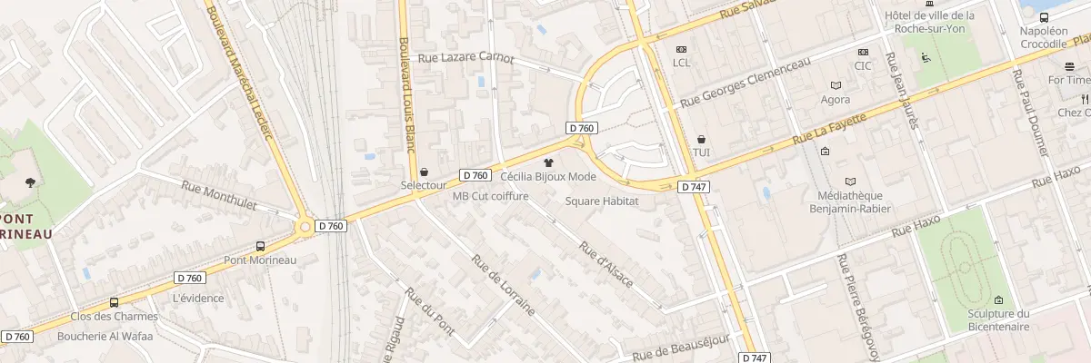 Plan du 40 Rue d’alsace à La Roche-sur-Yon