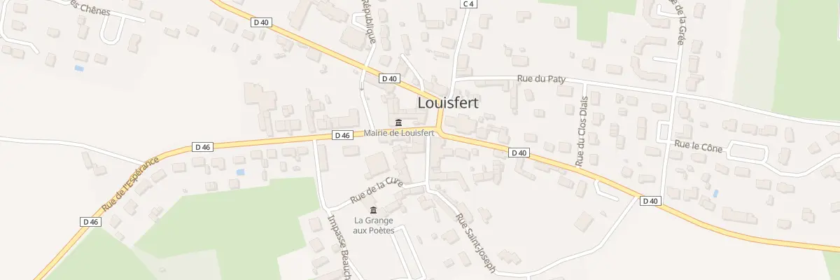 Plan du 3 Pl de l’Eglise à Louisfert