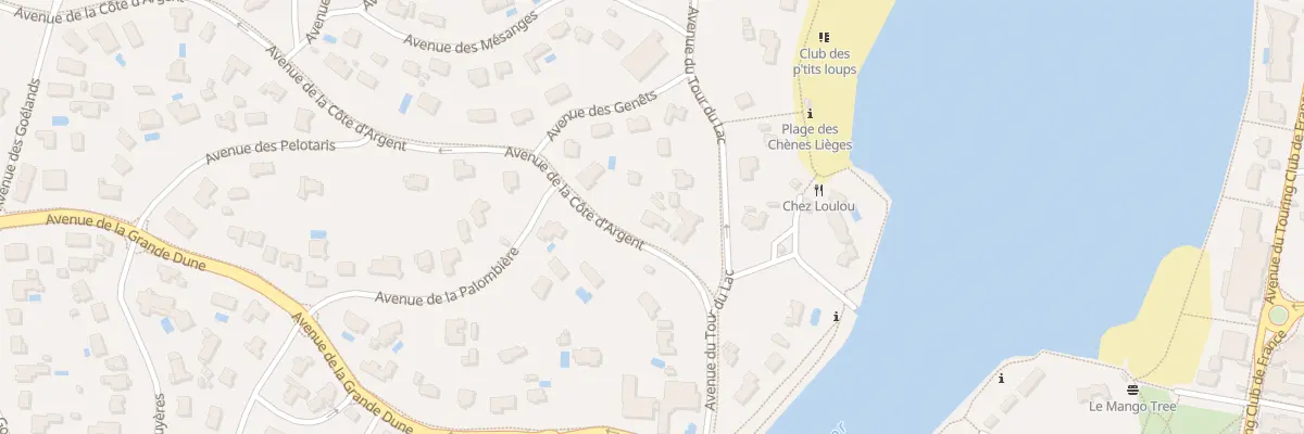 Plan du 74 Av de la Cote d’Argent à Soorts-Hossegor