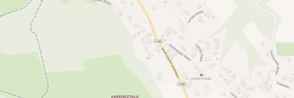 Plan du 651 Milafrangako Errebidea à Jatxou