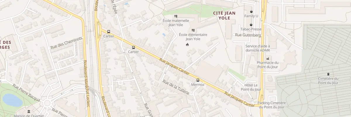 Plan du 58 Rue Jacques Cartier à La Roche-sur-Yon