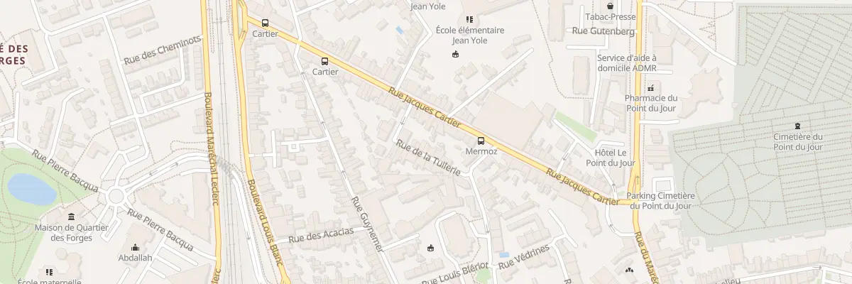 Plan du 14 Rue de la tuilerie à La Roche-sur-Yon