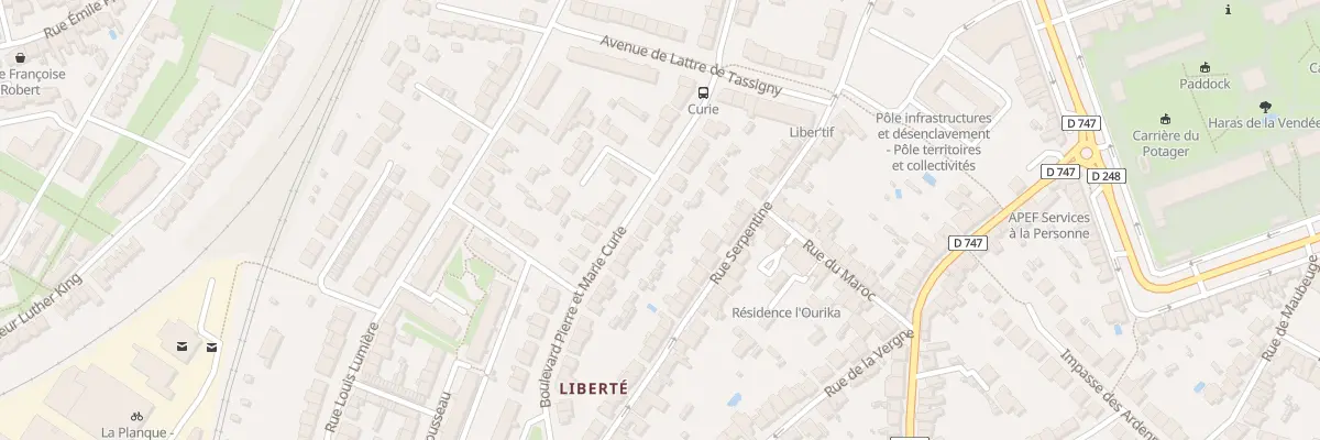 Plan du 39 Bd Pierre et Marie Curie à La Roche-sur-Yon