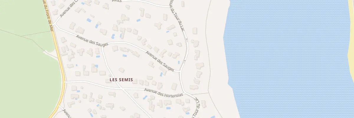 Plan du 22 Av des Sauges à Soorts-Hossegor