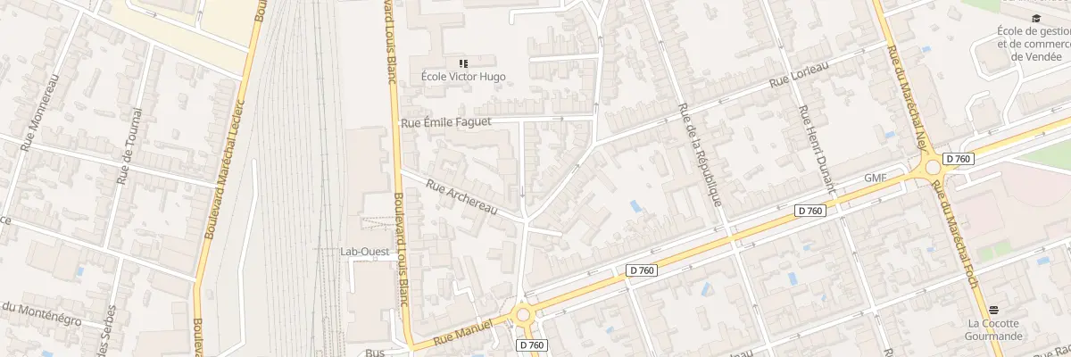 Plan du 4 Rue du Château d’Eau à La Roche-sur-Yon