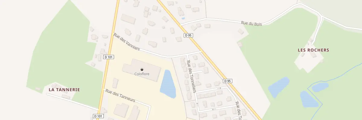 Plan du 2 Rue des Tonneliers à La Bouëxière