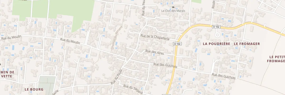 Plan du 30B Rue du Peulx à Loix