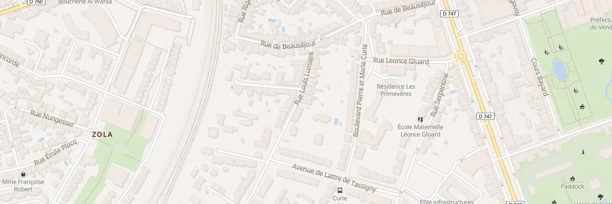 Plan du 25 Rue Louis Lumière à La Roche-sur-Yon