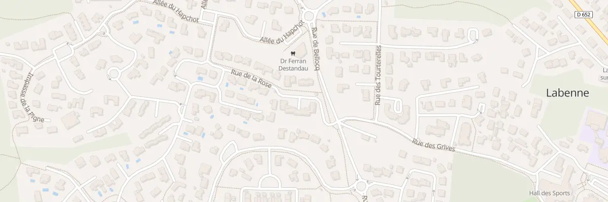 Plan du 1 Rue de la Rose à Labenne