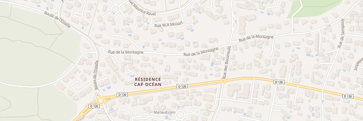 Plan du 37 Rue de la Montagne à Labenne