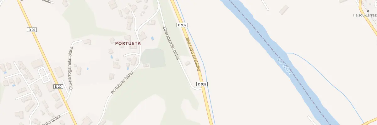 Plan du 5017 Portuita à Larressore