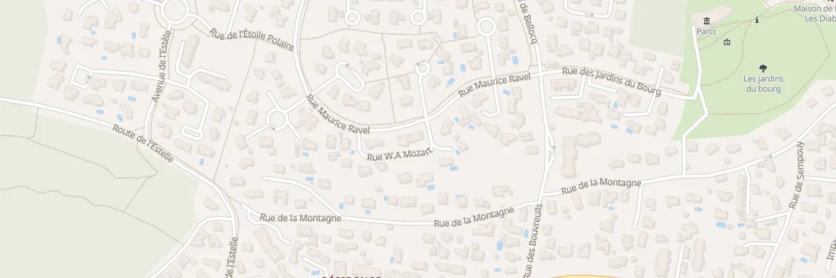 Plan du 2 Rue W Mozart à Labenne