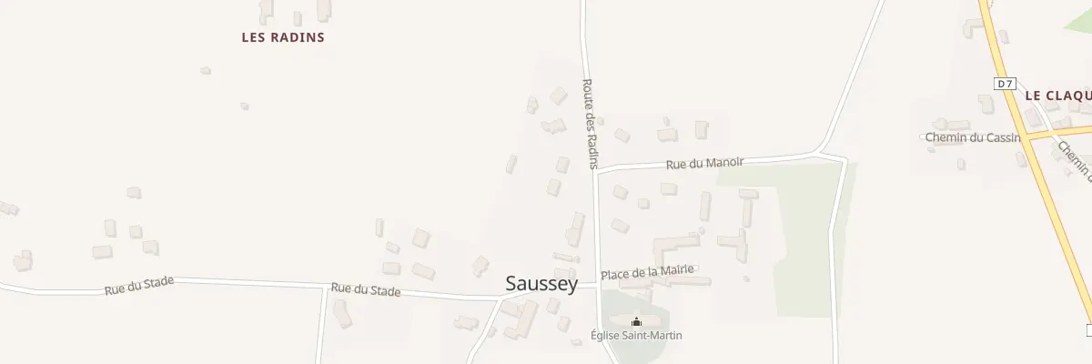 Plan du 5060A Le Bourg à Saussey