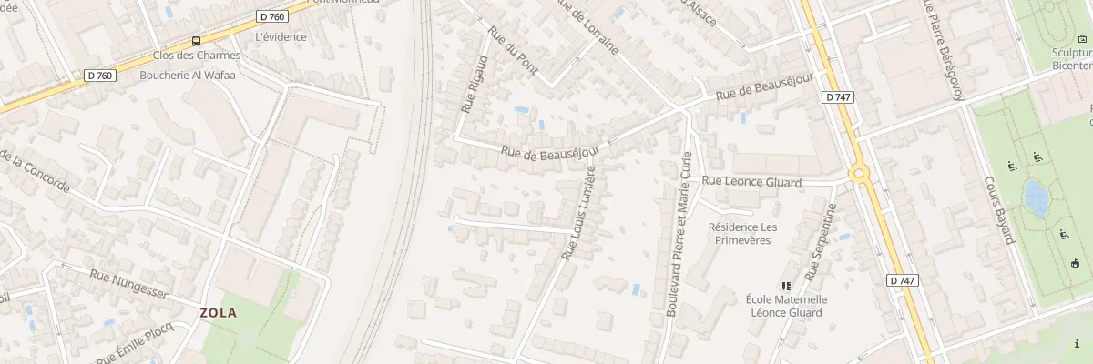 Plan du 43 Rue de beauséjour à La Roche-sur-Yon