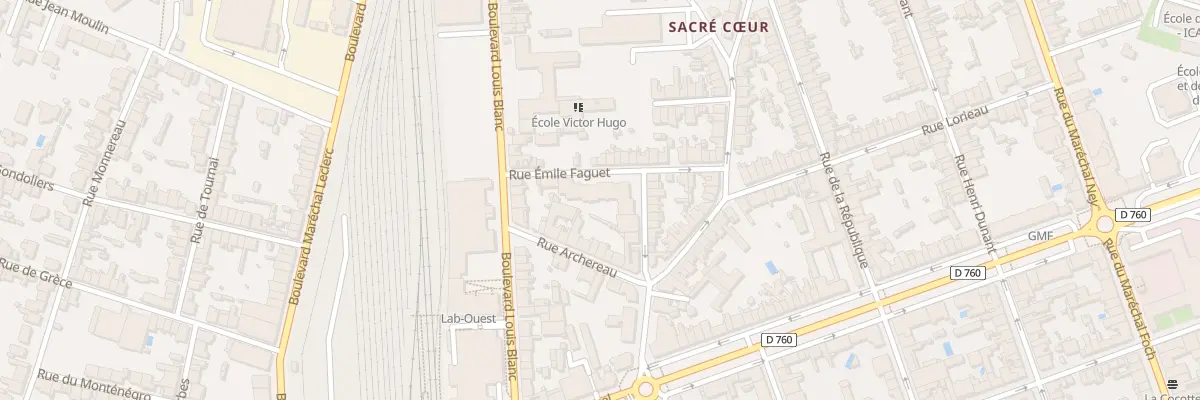 Plan du 13 Rue du Château d’Eau à La Roche-sur-Yon