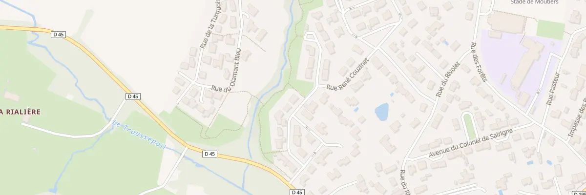 Plan du 13 Rue René Couzinet à Moutiers-les-Mauxfaits