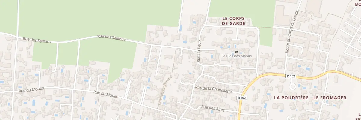 Plan du 3T Rue des Sailloux à Loix
