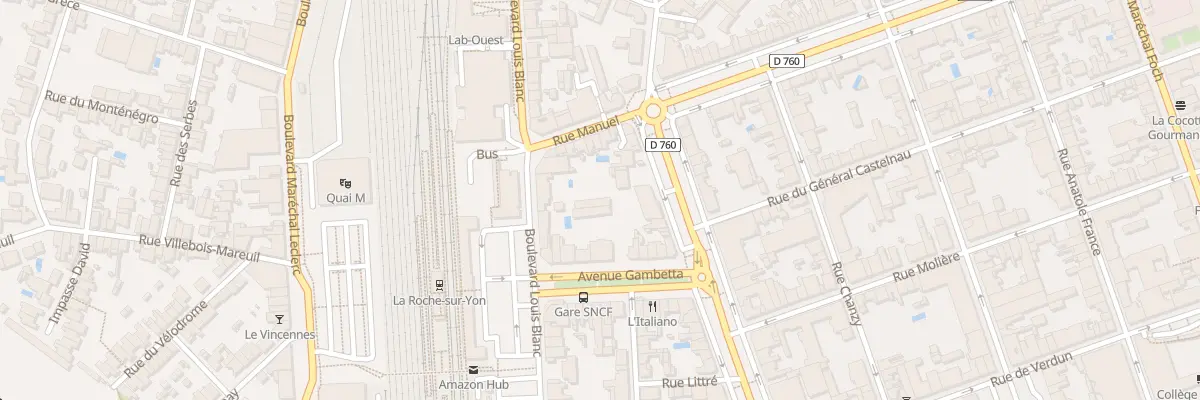 Plan du 14 Bd Aristide Briand à La Roche-sur-Yon