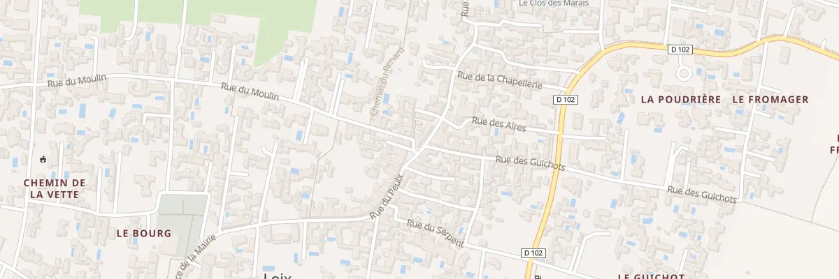 Plan du 33 Rue du Peulx à Loix