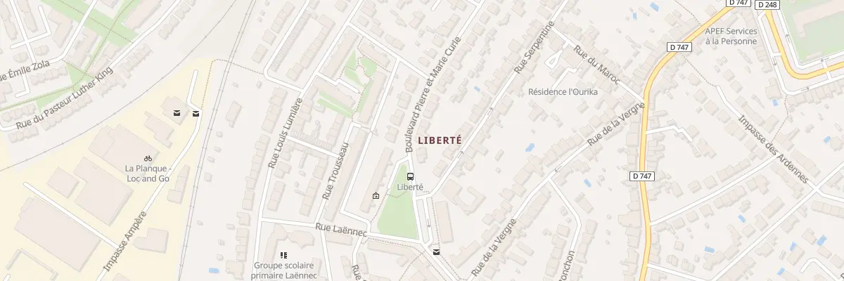 Plan du 69 Bd Pierre et Marie Curie à La Roche-sur-Yon