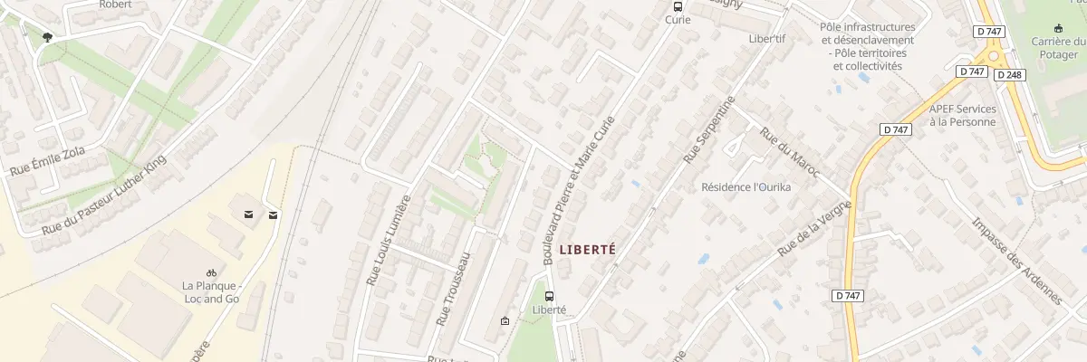 Plan du 64 Bd Pierre et Marie Curie à La Roche-sur-Yon