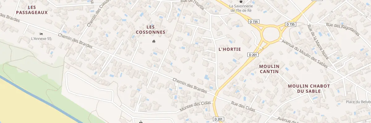 Plan du 6 Che des Brardes à La Couarde-sur-Mer