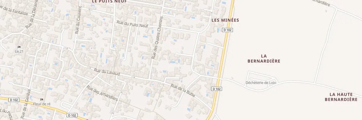 Plan du 5B Rue des Minées à Loix