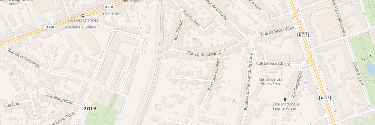 Plan du 51 Rue de beauséjour à La Roche-sur-Yon