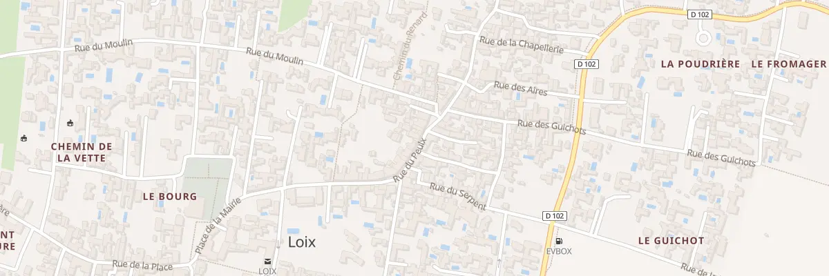 Plan du 25 Rue du Peulx à Loix