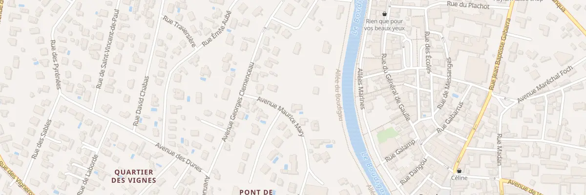 Plan du 12 Rue Maurice Mary à Capbreton