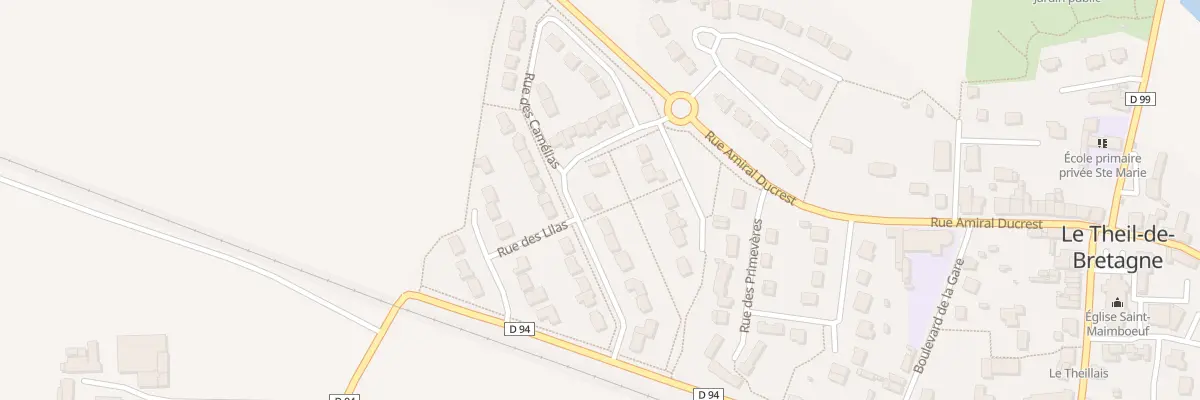 Plan du 3 Rue des Croisettes au Theil-de-Bretagne