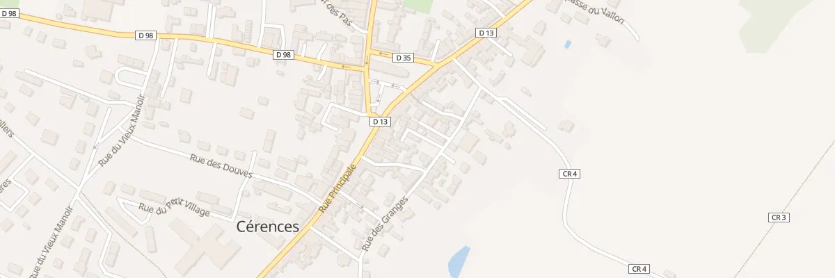 Plan du 14 Rue des Granges à Cérences