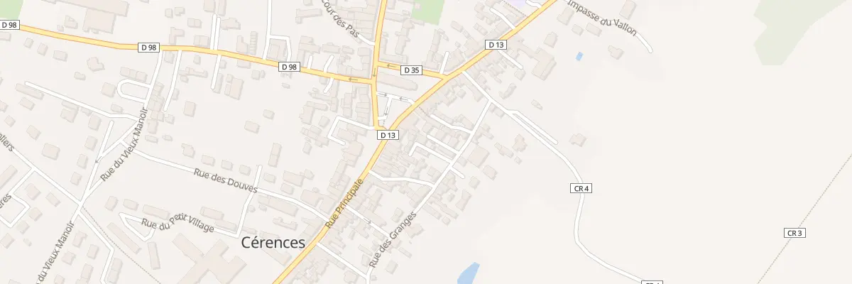Plan du 10 Rue des Granges à Cérences