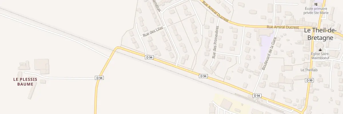 Plan du 28 Rue des Croisettes au Theil-de-Bretagne