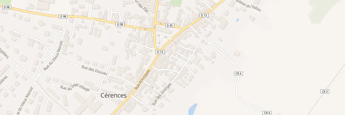 Plan du 12 Rue des Granges à Cérences