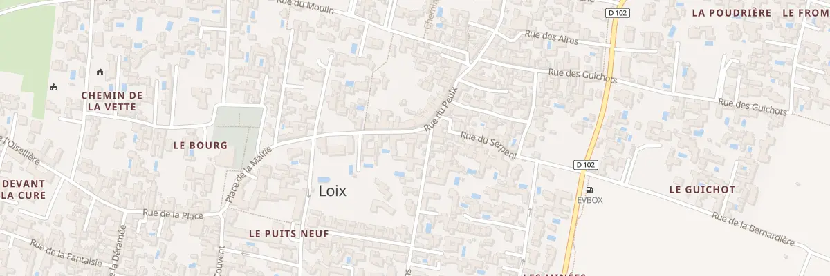 Plan du 8 Rue du Peulx à Loix