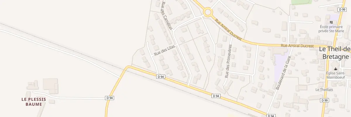 Plan du 22 Rue des Croisettes au Theil-de-Bretagne