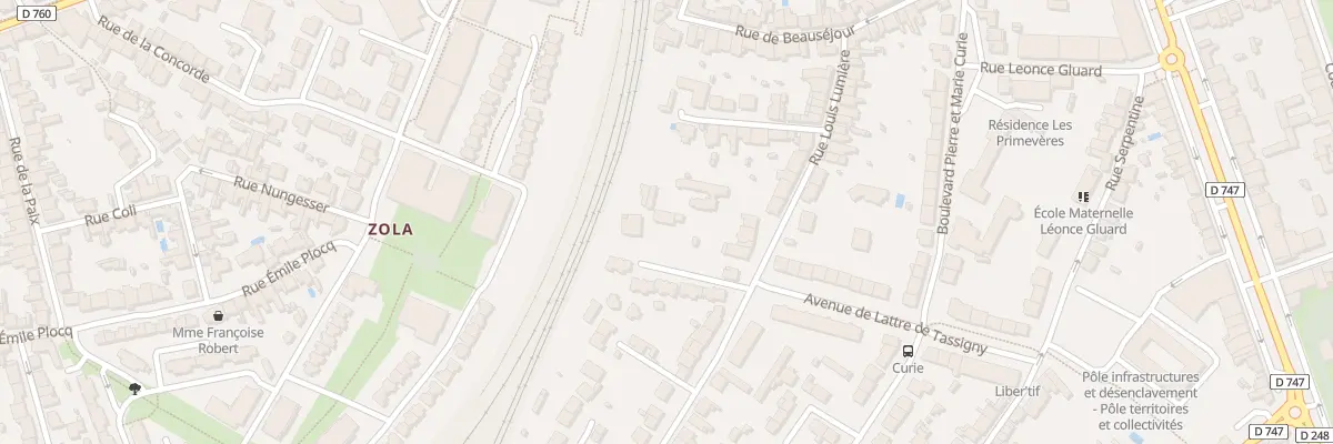 Plan du 40B Rue Louis Lumière à La Roche-sur-Yon