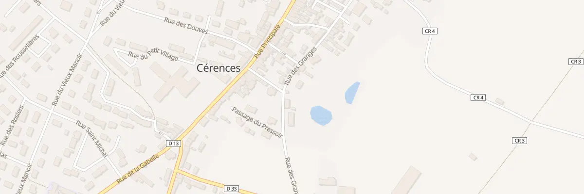 Plan du 37 Rue des Granges à Cérences