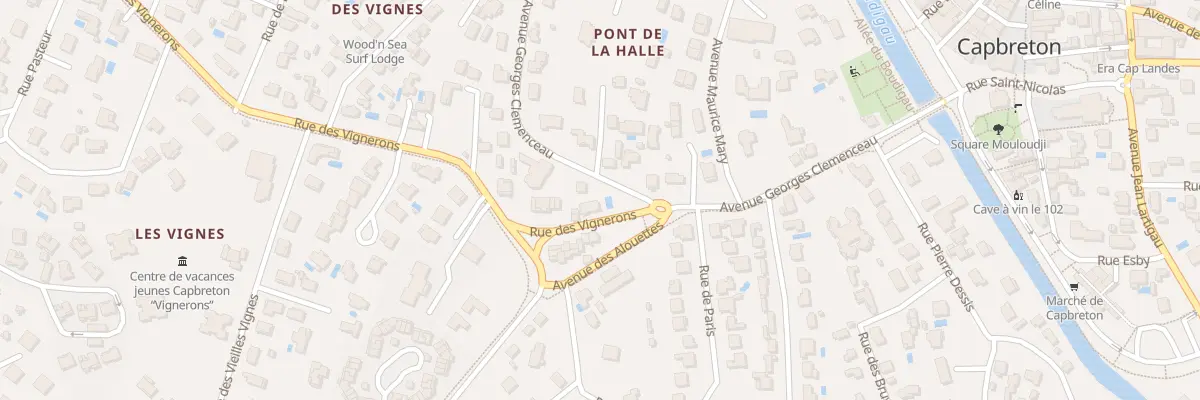 Plan du 15 Av Georges Clémenceau à Capbreton