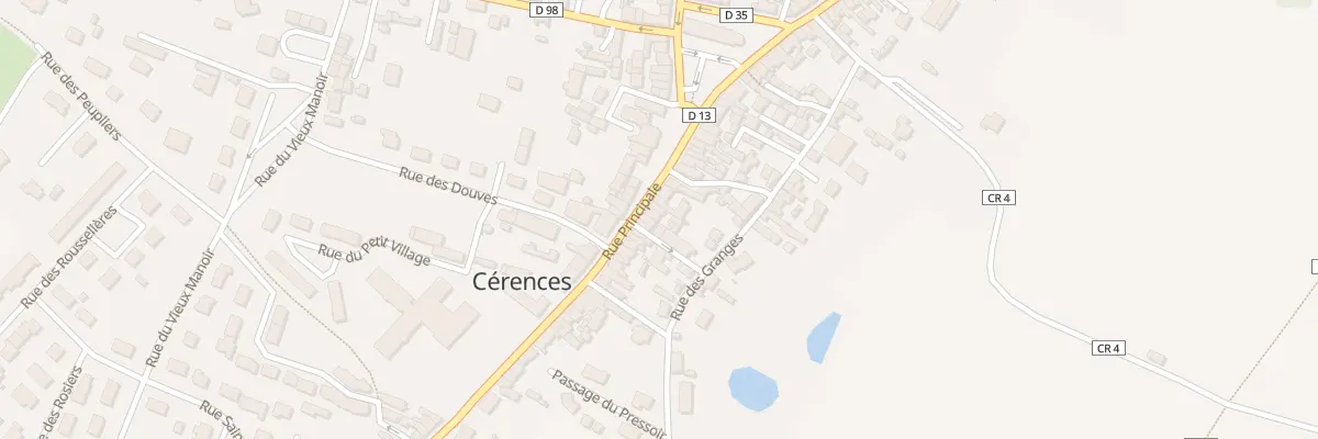 Plan du 10 Rue Principale à Cérences