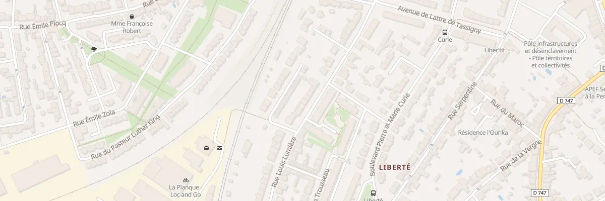 Plan du 86B Rue Louis Lumière à La Roche-sur-Yon