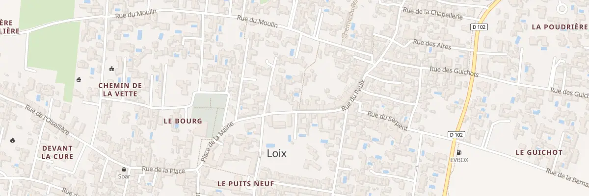 Plan du 7 Rue du Peulx à Loix