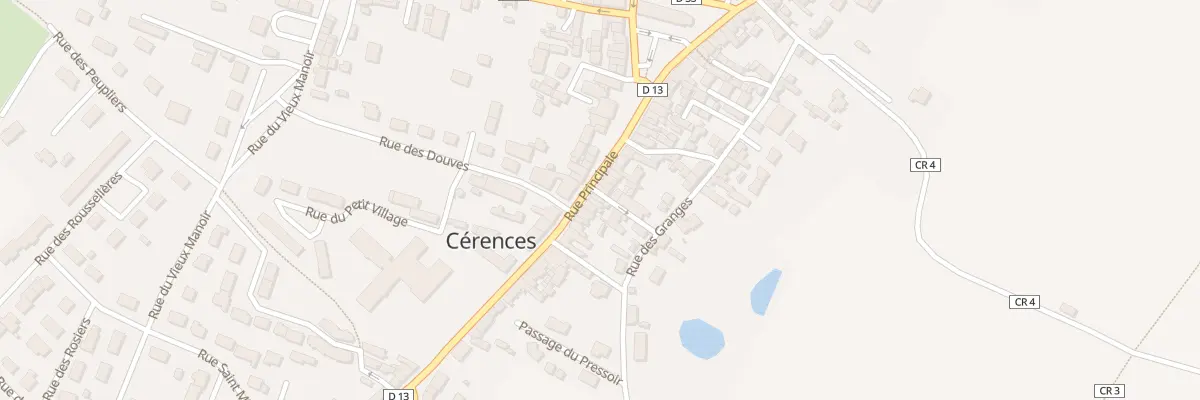 Plan du 14 Rue Principale à Cérences