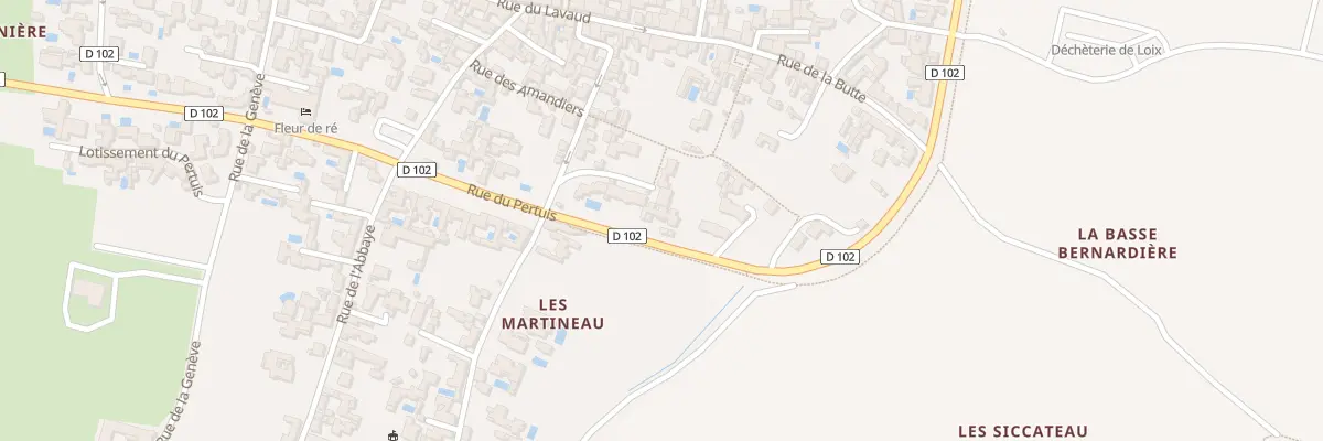 Plan du 25 Rte du Pertuis à Loix