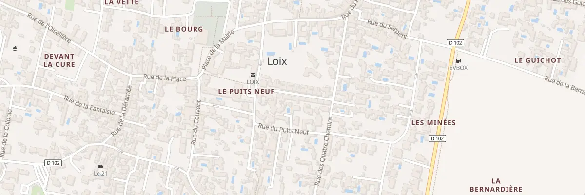 Plan du 12 Rue des Quatre Chemins à Loix