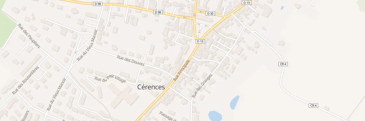 Plan du 3 Rue Principale à Cérences